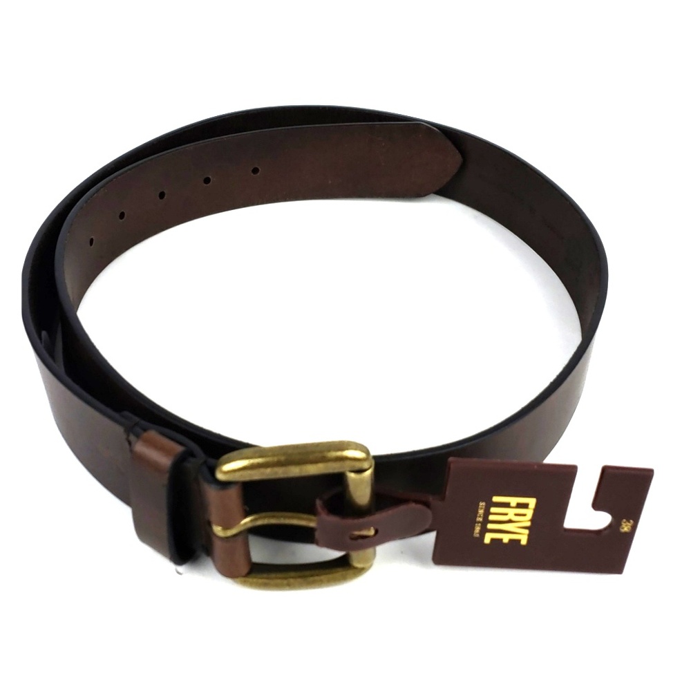 Frye Men's Leather Belt Size 38 Distressed NWT